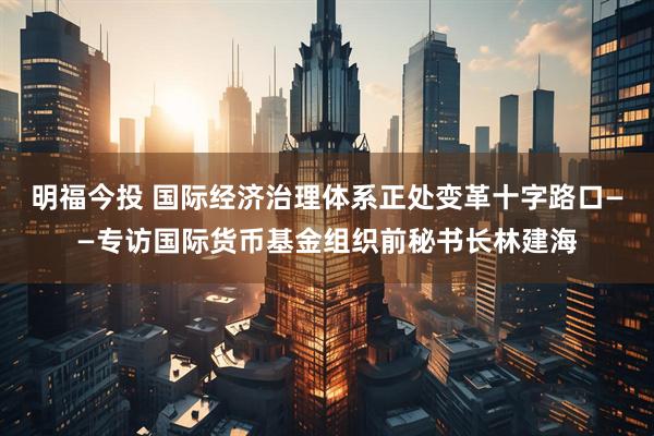 明福今投 国际经济治理体系正处变革十字路口——专访国际货币基金组织前秘书长林建海